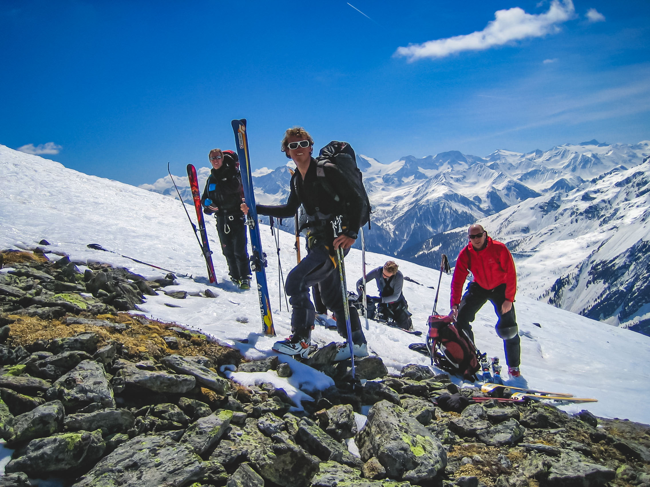 Toerskien rondom het ortler gebergte en Cevedale van hut naar hut