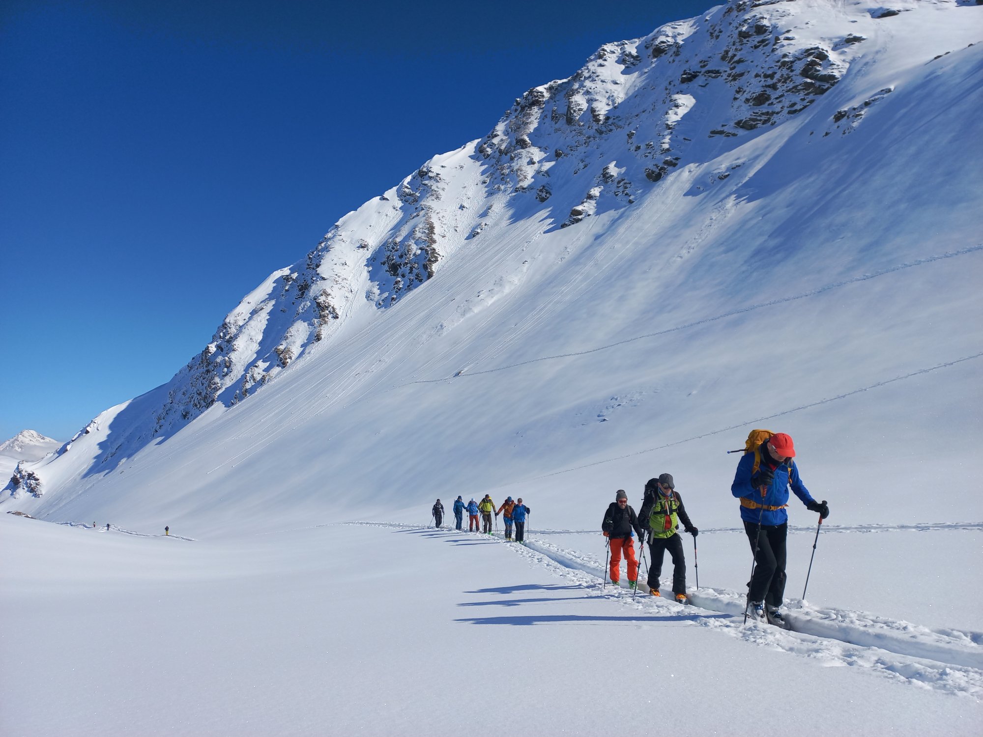 De laadste loodjes op de ski's naar de top!