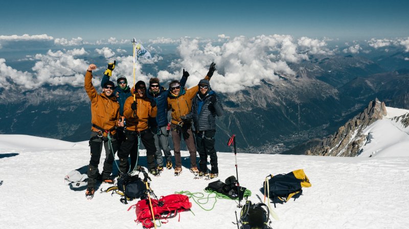 Mont Blanc top gehaald