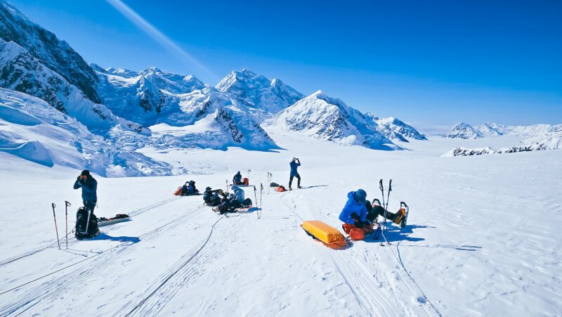 Op weg naar kamp 3 op Denali