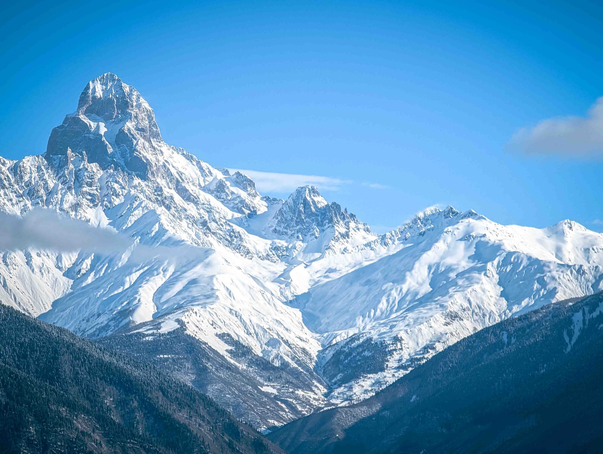 Toerskien en freeriden Georgie Ushba, Matterhorn van de Kaukasus